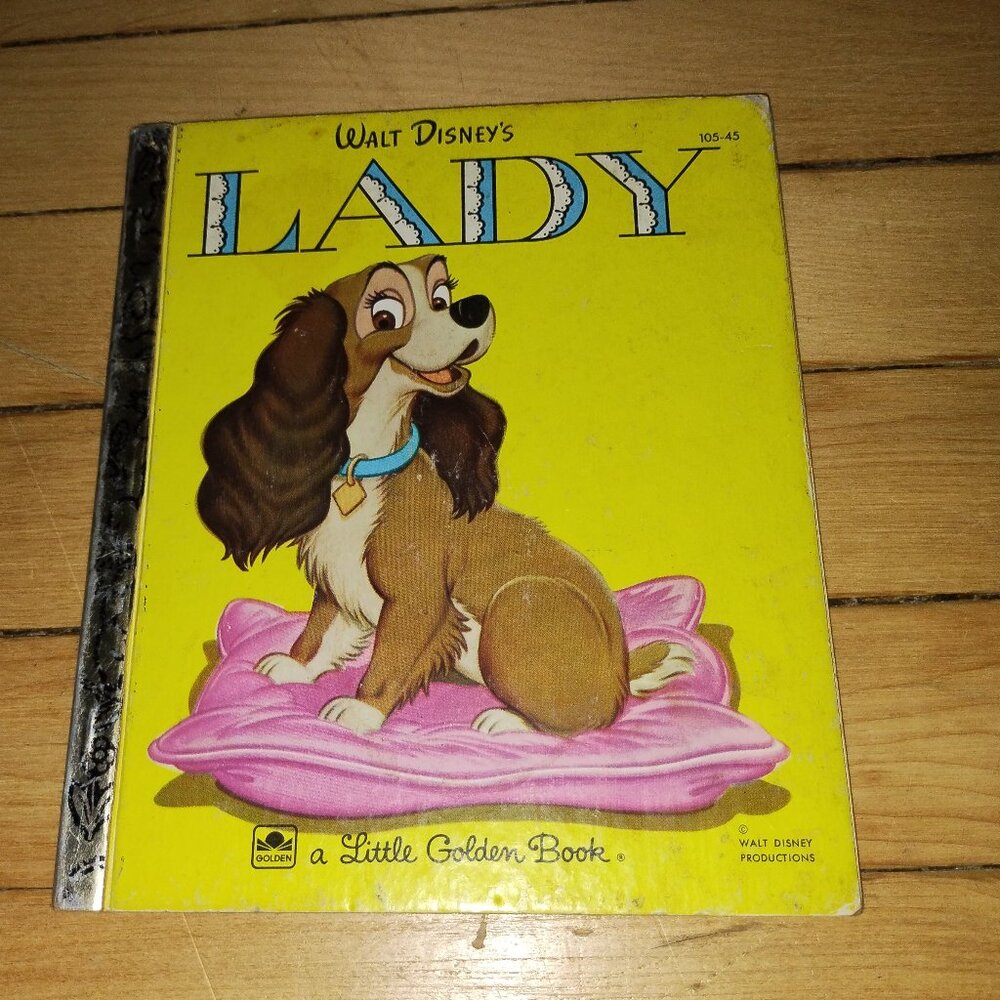 Vintage! Walt Disney's Lady (1954. A Little Golden Book) Hardcover